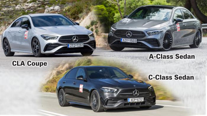 Ποια Mercedes στα ίδια λεφτά: A-Class sedan, CLA Coupe ή C-Class sedan;