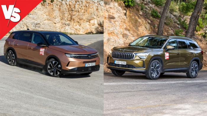 Αυτόματα mild hybrid SUV: Opel Grandland (145 PS) ή Skoda Kodiaq (150 PS)