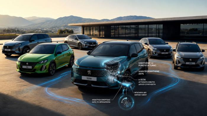 6 μοντέλα της Peugeot που καίνε 1.000 ευρώ λιγότερο λόγω 48V hybrid