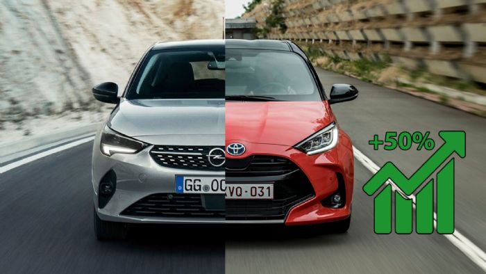 Toyota και Opel Corsa έσπασαν τα ταμεία το πρώτο τρίμηνο του 2023