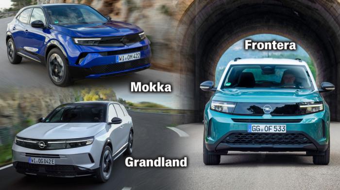 Τι νέο φέρνει η SUV γκάμα της Opel: Τα νέα Mokka, Frontera & Grandland