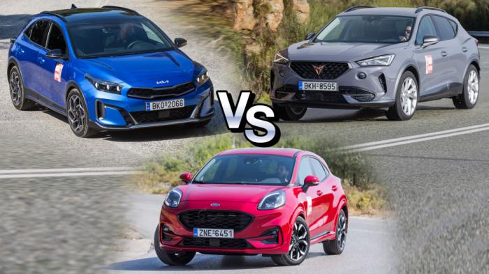 Σύγκριση: Ford Puma Vs Kia XCeed Vs CUPRA Formentor