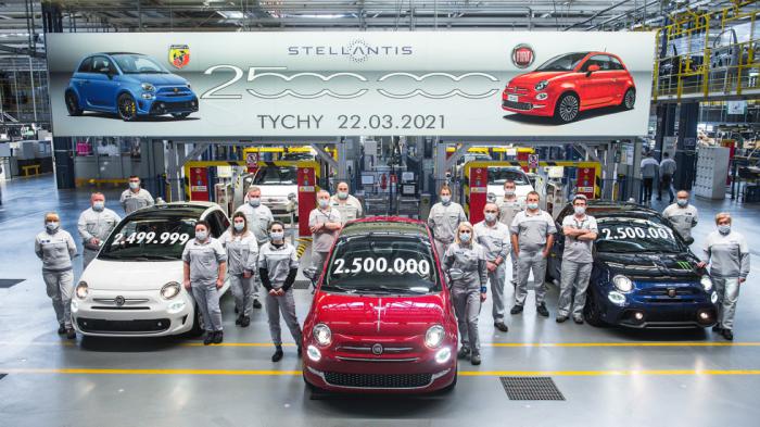 Το εργοστάσιο στο Tychy γιορτάζει 2,5 εκ. Fiat 500