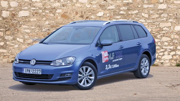 To VW Golf Variant στην έκδοση 1,4 λτ. TGI με τους 110 ίππους δίνει προτεραιότητα στην οικονομία.