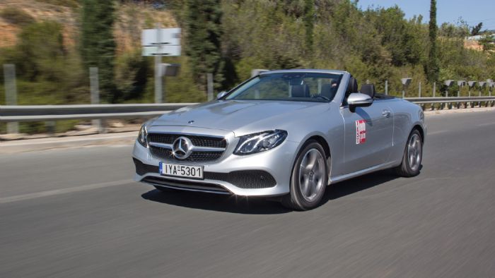 Δοκιμάζουμε την «ανοιχτή» E-Class με τον 2-λιτρο turbo βενζινοκινητήρα ισχύος 184 ίππων και σας αναφέρουμε...