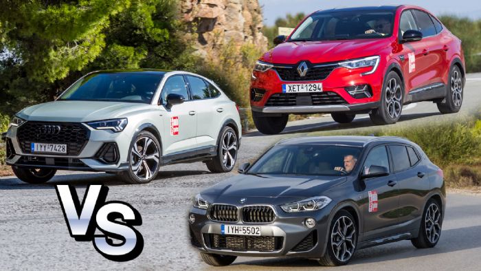 Νέο Renault Arkana εναντίον Premium: Audi Q3 Sportback & BMW X2