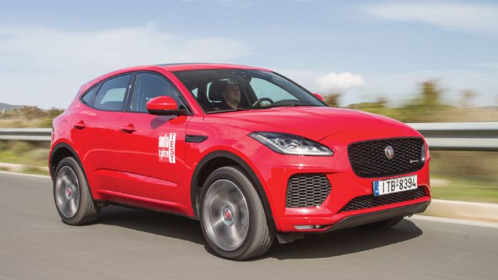 Εμφανισιακά η E-Pace διατηρεί τη σχεδιαστική ταυτότητα της Jaguar.