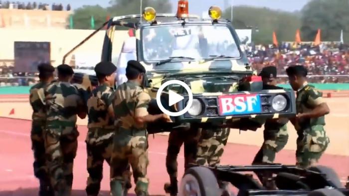 Έλυσαν και έδεσαν στρατιωτικό όχημα σε 2 λεπτά!