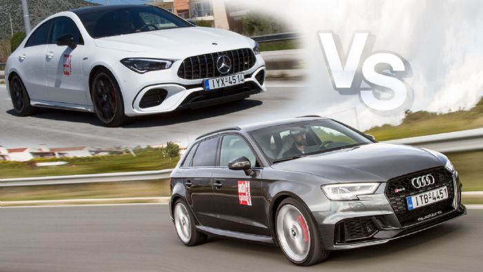 Στα 400+ PS: Audi RS3 Vs Mercedes-AMG CLA 45 S	