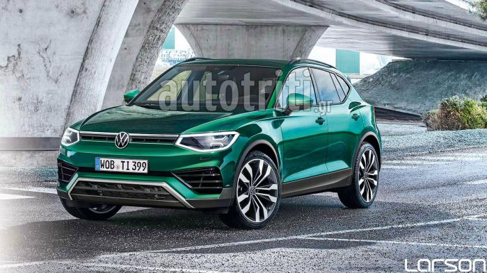 Ω! Γίνεται να είναι αυτό ένα Tiguan; Κι όμως, από το «δωρικό» SUV θα προκύψει μια επανάσταση στα μικρομεσαία crossover. Σχεδιαστικά, μόνο αυτό θα έχει ελπίδα κόντρα στα νέα ηλεκτρικά των επόμενων ετών