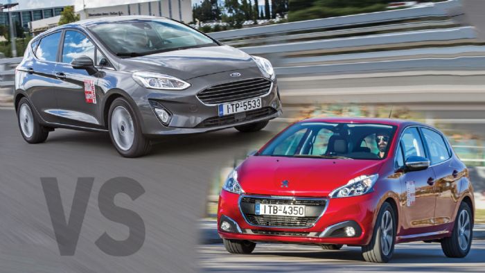 Ford Fiesta εναντίον Peugeot 208 