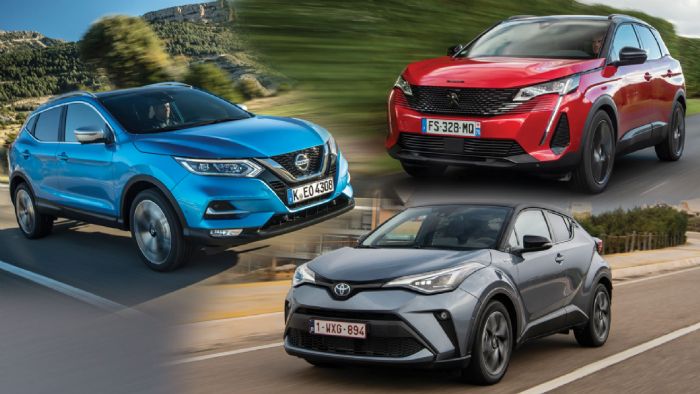 Nissan Qashqai VS Peugeot 3008 Vs Toyota C-HR