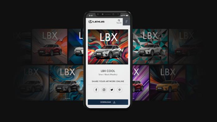 H Lexus «ζωγραφίζει» το δικό σου έργο τέχνης με το LBX πρωταγωνιστή 