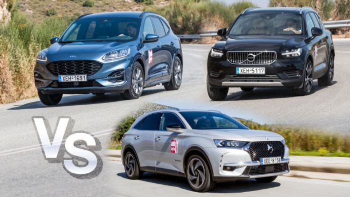 Ποιο Plug-in οικογενειακό SUV; DS 7 Crossback Vs Ford Kuga Vs Volvo XC40