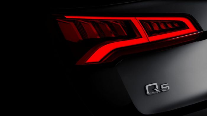 Αυτή είναι η πρώτη προωθητική εικόνα του νέου Audi Q5 που θα κάνει ντεμπούτο σε λίγες ημέρες στην έκθεση Παρισιού.