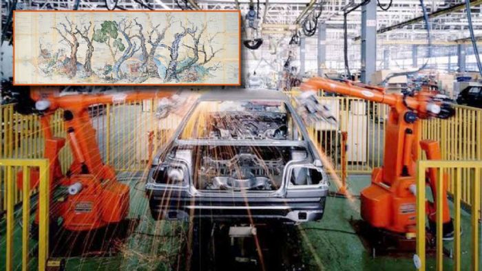 Η τέχνη δίνει ζωή σε παλιό σχέδιο συναρμολόγησης της Nissan