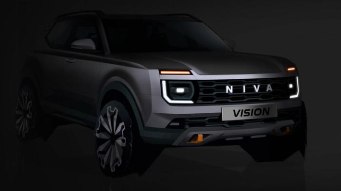 H teaser εικόνα για το νέο Lada Niva. H teaser εικόνα για το νέο Lada Niva.