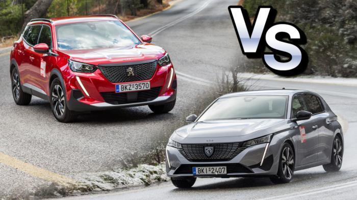 Peugeot 2008 Vs Peugeot 308 | SUV ή hatcback στα ίδια λεφτά;