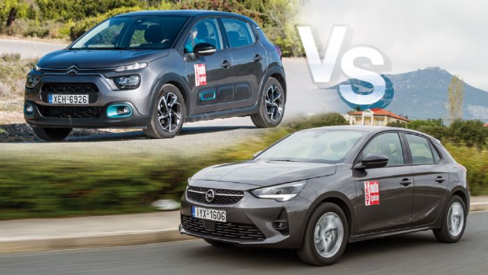 Citroen C3 Vs Opel Corsa στις «βασικές» turbo εκδόσεις