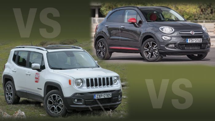 Θέτουμε αντιμέτωπα τα «ομοαίματα» Fiat 500X και Jeep Renegade για μια σύντομη σύγκριση.