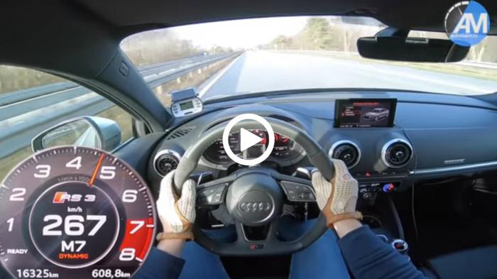 Audi RS3 sedan στα 270 χλμ./ώρα Audi RS3 sedan στα 270 χλμ./ώρα