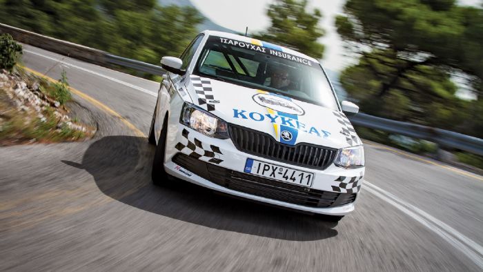 Δοκιμάζουμε στα άκρα την αγωνιστική Skoda Fabia, που συμμετέχει στο Πρωτάθλημα Ενιαίου, στη στριφτερή διαδρομή της Πάρνηθας.