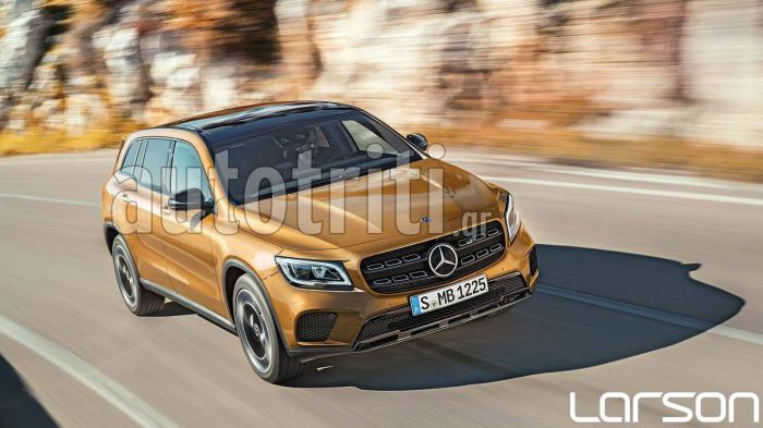 Το δεύτερο μικρομεσαίο crossover της Mercedes θα λέγεται GLB. Εξωτερικά θα έχει αρκετό οπτικό «παιχνίδι». Χαρακτηριστικός είναι ο κυματισμός που κάνει η γραμμή των παραθύρων προς το πίσω μέρος.