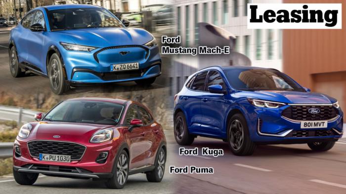 Ford Lease:   leasing  Puma, Kuga  Mustang Mach-E