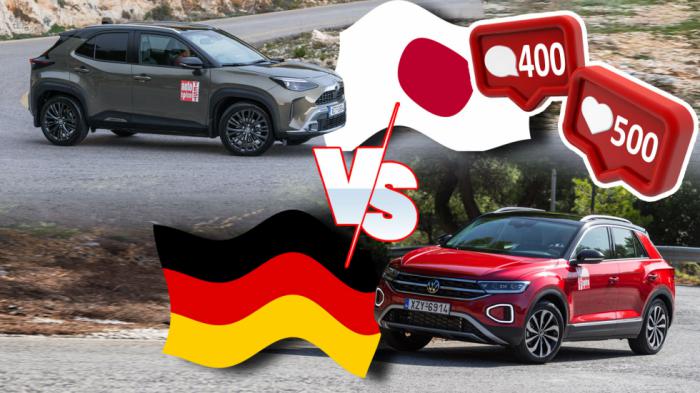 400+ «φίλαθλοι» Toyota & VW σχολιάζουν: Yaris Cross Vs T-Roc!