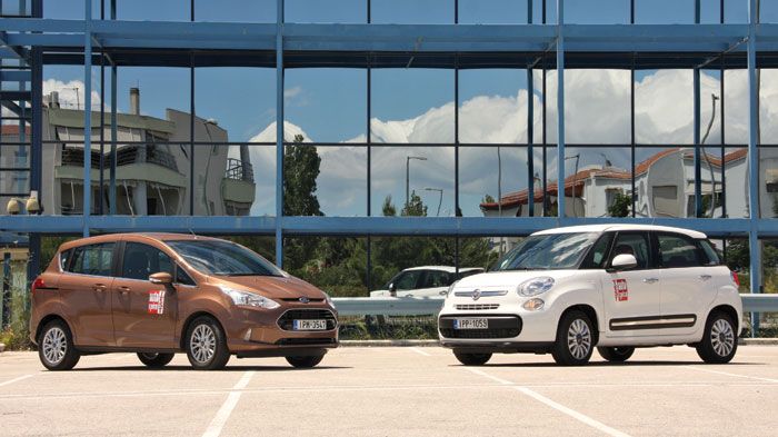 Τα Fiat 500L και Ford B-MAX αποδεικνύουν πως η πρακτικότητα μπορούν να συνδυαστούν.