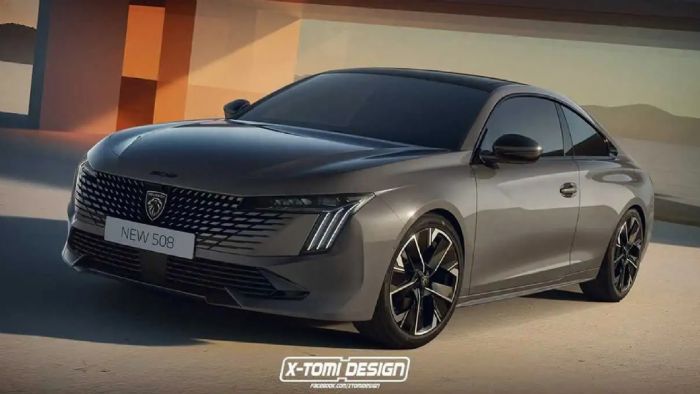 Ψηφιακή πρόταση για το πως θα μπορούσε να μοιάζει ένα coupe Peugeot 508.