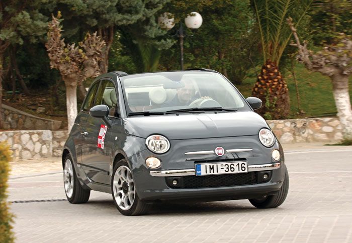 Το Fiat 500 TwinAir διαθέτει μπριόζικο χαρακτήρα και νεανική εμφάνιση. 