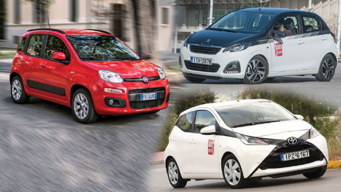 Τα 3 μίνι best seller Fiat Panda, Toyota Aygo και Peugeot 108 μπαίνουν στο μικροσκόπιο του AutoΤρίτη. Ποιο κερδίζει τη «μονομαχία»;