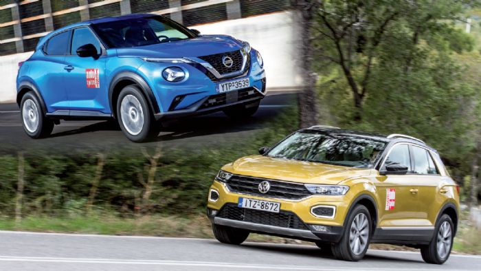 Το νέο Nissan Juke απέναντι στο VW T-Roc 