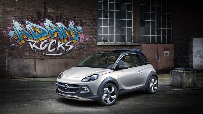 To λανσάρισμα του Opel ADAM Cabrio δεν θα αργήσει και το πρωτότυπο Opel ADAM Rocks (φωτογραφία), θα αποτελέσει πηγή έμπνευσης.