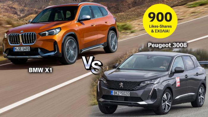  ޻, BMW X1  Peugeot 3008;