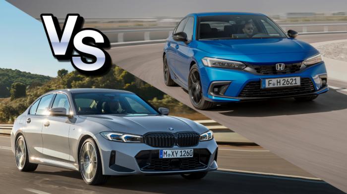 Σύγκριση: Η BMW Σειρά 3 απέναντι στο νέο Honda Civic