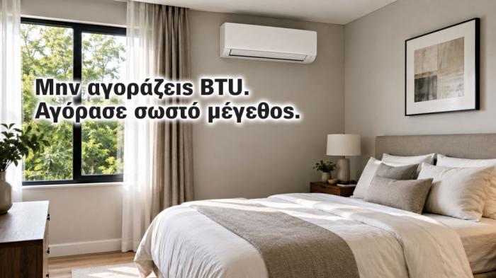 9άρι, 12άρι ή 18άρι; Πόσα BTU χρειάζεται το σπίτι σου 9άρι, 12άρι ή 18άρι; Πόσα BTU χρειάζεται το σπίτι σου