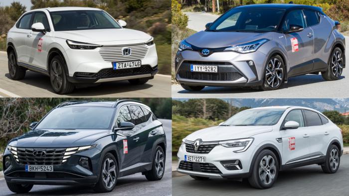 Ποιο υβριδικό οικογενειακό SUV να πάρω; C-HR, Tucson, Arkana ή HR-V;