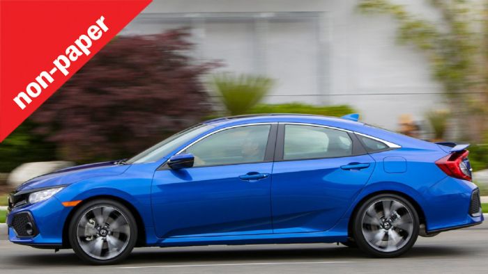 To Honda Civic Sedan είναι από τα λίγα sedan μοντέλα, διαθέσιμα στην ελληνική αγορά.