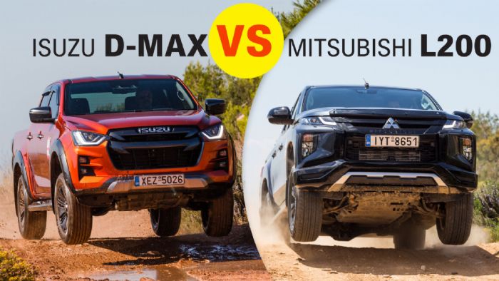 Η νέα γενιά στα Pick-Up: Isuzu D-Max Vs Mitsubishi L200