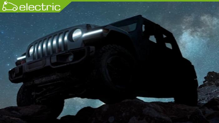 Η teaser εικόνα της Jeep αναφορικά με το ηλεκτρικό Wrangler. 