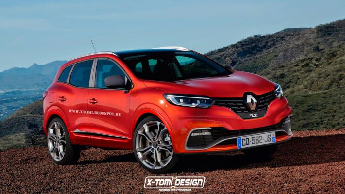 Οι άνθρωποι της Renault Sport θα ήθελαν κάποιο SUV της Renault να φορέσει τα λογότυπά τους. Στην εικόνα βλέπουμε την πρόταση του X-Tomi για ένα πιθανό Renault Kadjar RS.