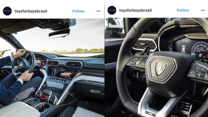 Nέες εικόνες για το εσωτερικό της Urus Nέες εικόνες για το εσωτερικό της Urus