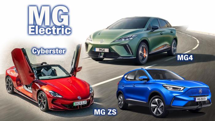 Η ηλεκτρική γκάμα της MG έχει από SUV πόλης μέχρι cabrio supercar!