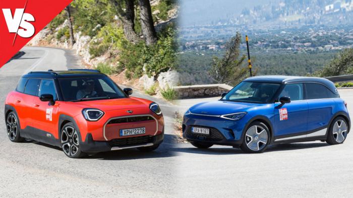 MINI Aceman SE Vs smart #1: Premium & μοντέρνα ηλεκτρικά SUV πόλης