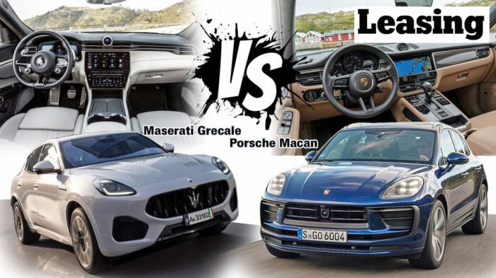 Maserati Grecale ή Porsche Macan με leasing; Maserati Grecale ή Porsche Macan με leasing;