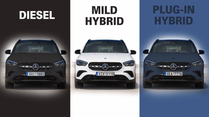 Ποια Mercedes GLA: Ήπια υβριδική, diesel ή Plug-in; Ποια Mercedes GLA: Ήπια υβριδική, diesel ή Plug-in;