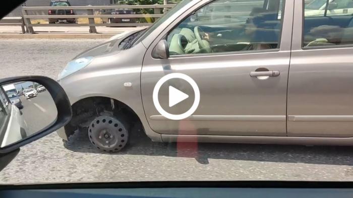 Video: Nissan Micra στον Κηφισό χωρίς λάστιχο & ζάντα Video: Nissan Micra στον Κηφισό χωρίς λάστιχο & ζάντα