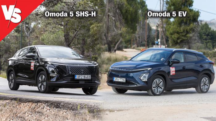 Omoda 5 Hybrid vs Omoda 5 EV: M� 6.000 ���� ������� ���� �������� ��� ����;